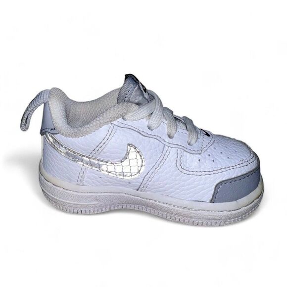 Nike Air Force 1 LV8 2 TD 'White Wolf Grey' CK0830-100 Toddler 4C - Picture 6 of 9